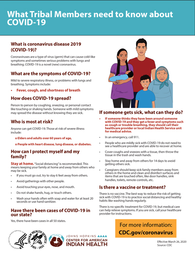 What Tribal Members need to know about COVID-19