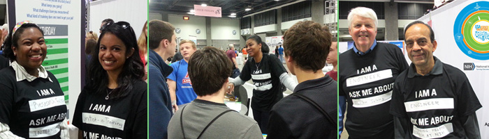 NIH volunteers for the 2014 USASEF Career Pavilion