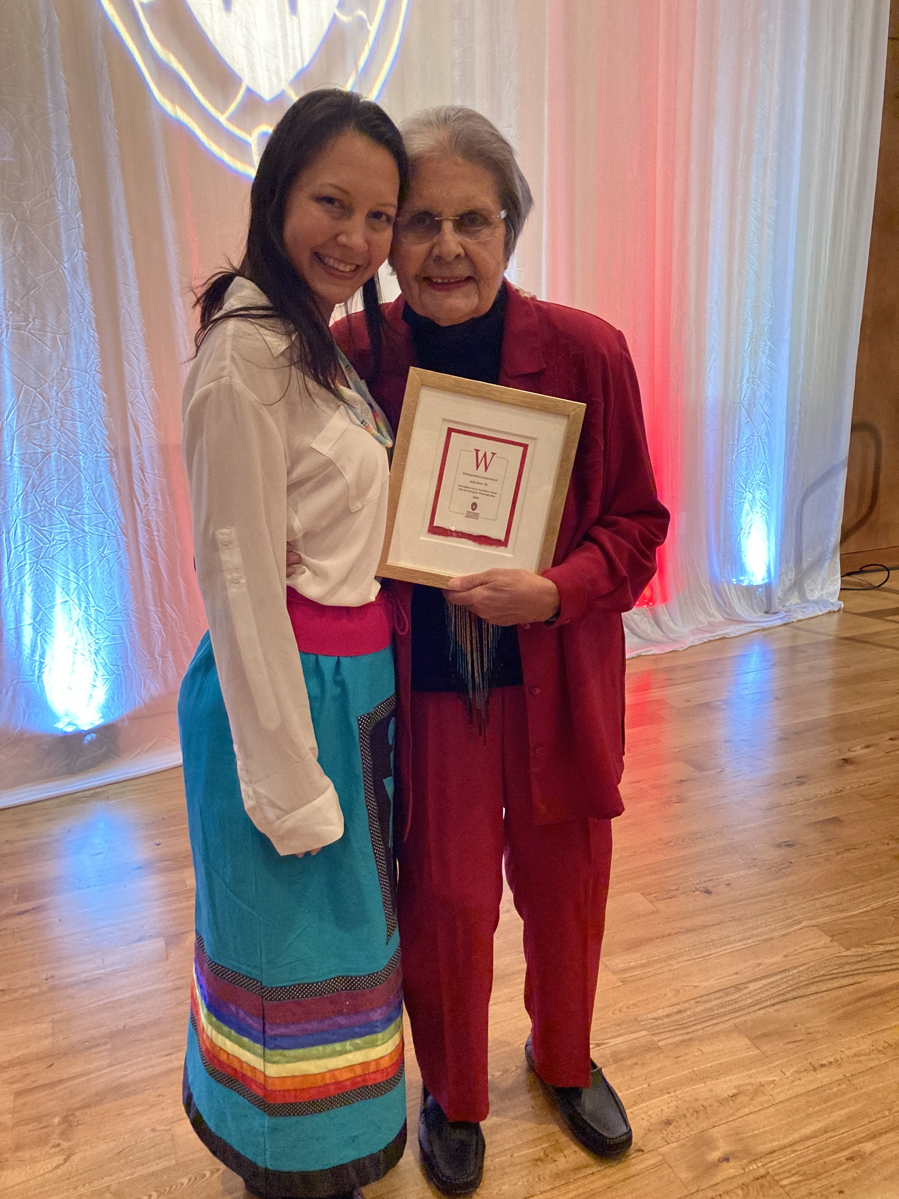 Dr. Fernandez with beloved mentor and friend, Ada Deer (1935-2023)