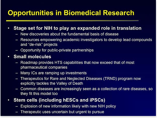 Slide 9 - Opportunities in Biomedical Research