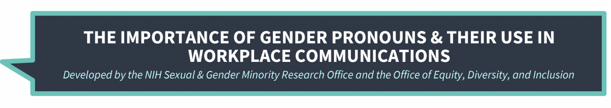 Title: THE IMPORTANCE OF GENDER PRONOUNS & THEIR USE IN WORKPLACE COMMUNICATIONS