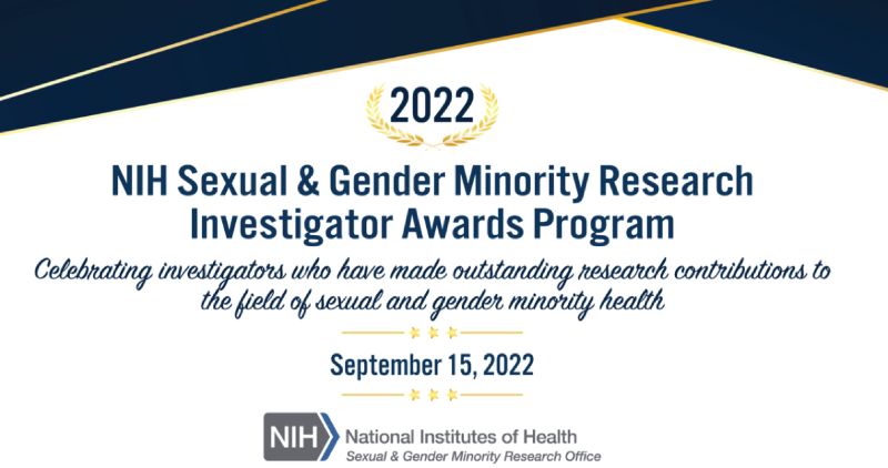 2022 NIH SGM Investigator Awards Program banner