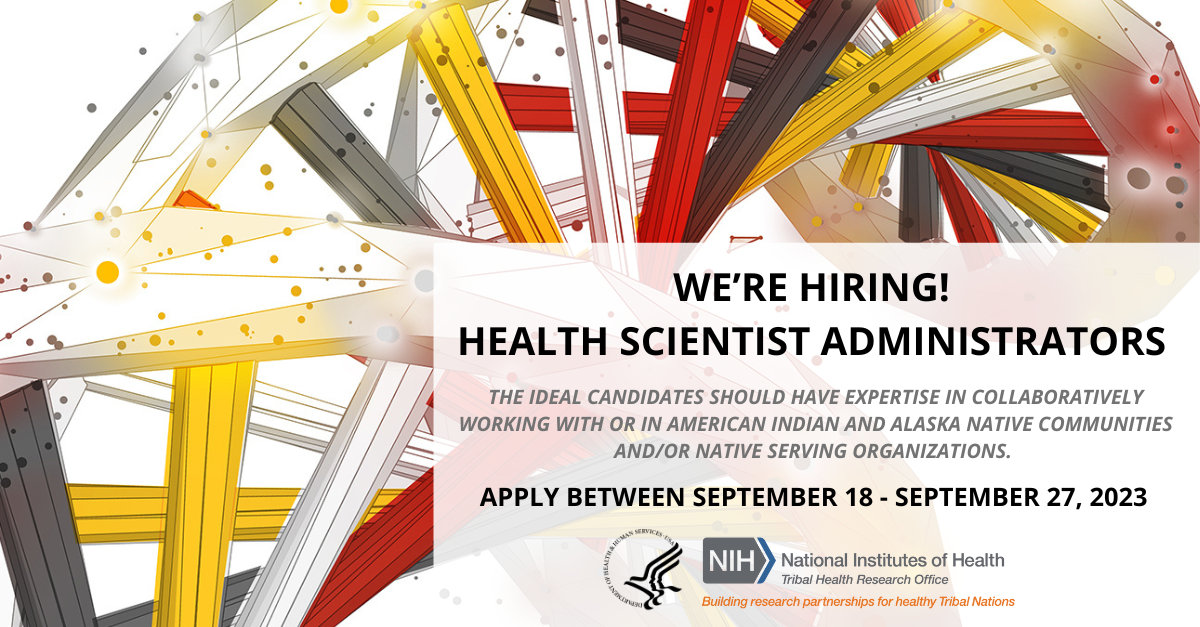 We're hiring! Health Scientist Administrators